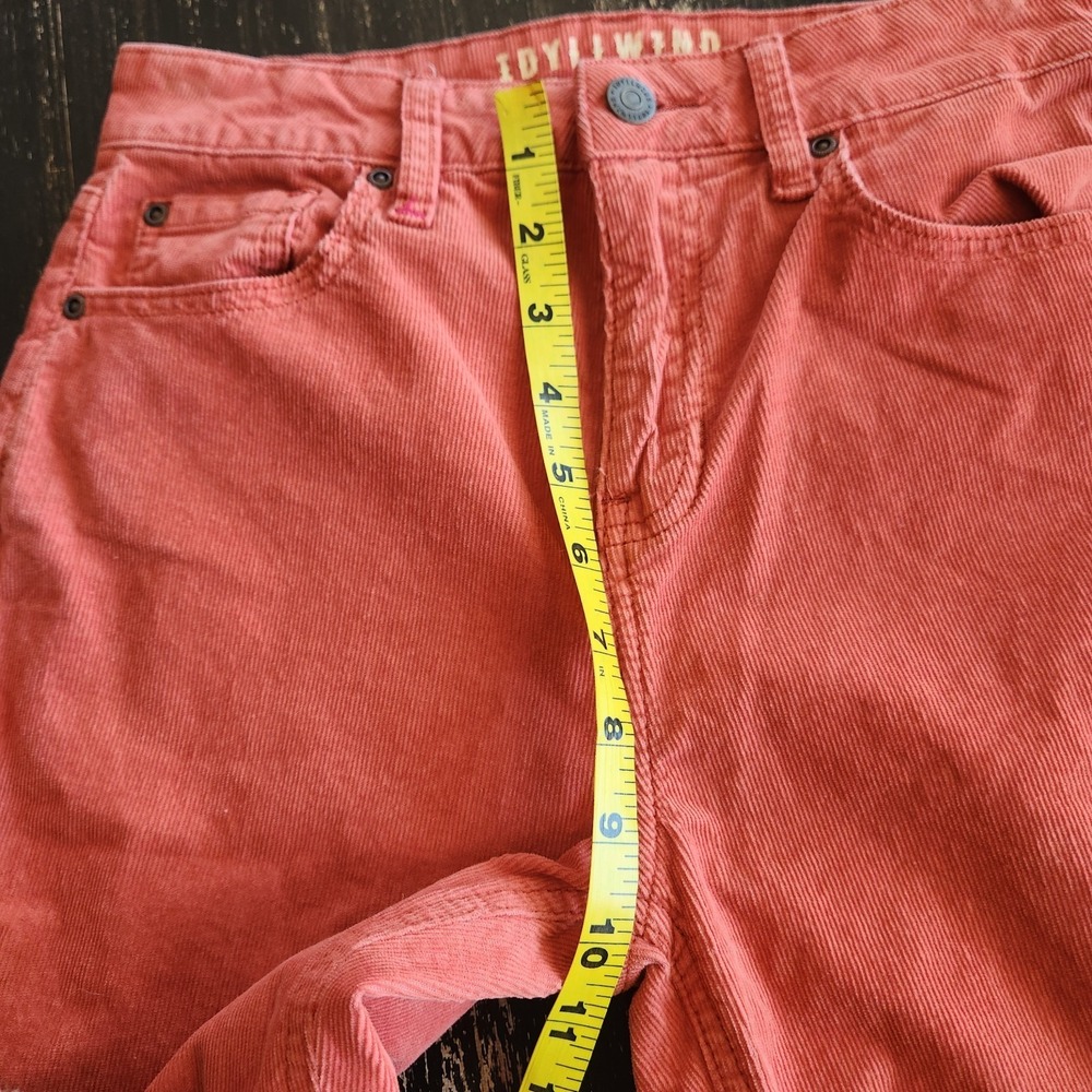 Idyllwind Corduroy Flare Pants sz 2 (26x33") Orange Boho Stretchy Hippie Western - Picture 12 of 15